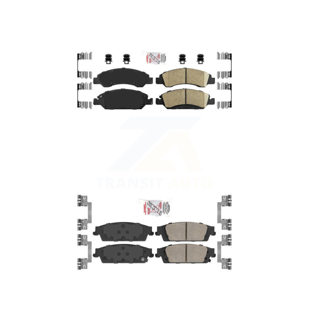 AmeriBRAKES - KNF-100378 - Front and Rear Disc Brake Pad Kits
