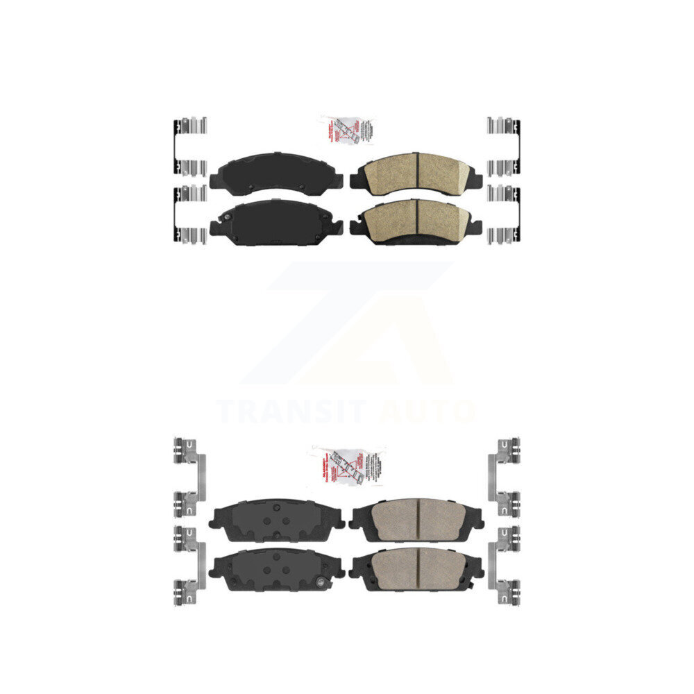 AmeriBRAKES - KNF-100379 - Front and Rear Disc Brake Pad Kits