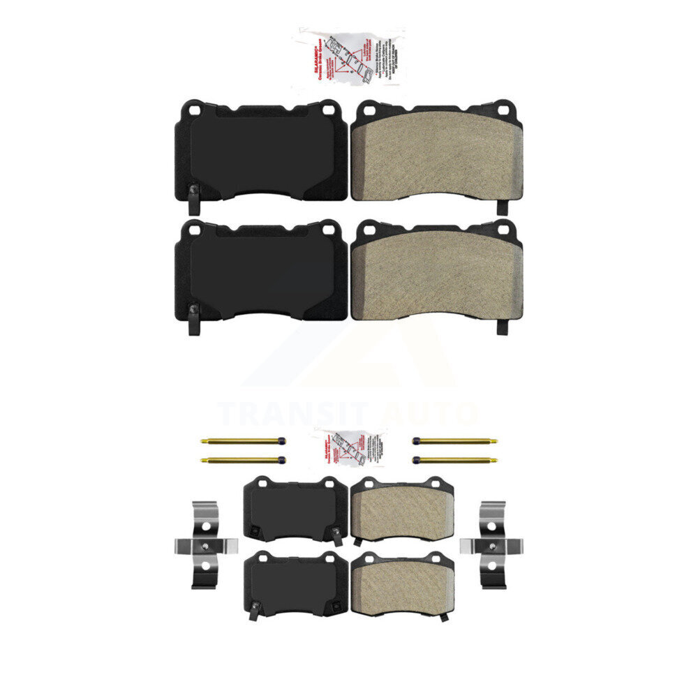 AmeriBRAKES - KNF-100387 - Front and Rear Disc Brake Pad Kits
