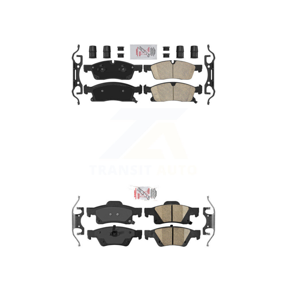 AmeriBRAKES - KNF-100398 - Front and Rear Disc Brake Pad Kits
