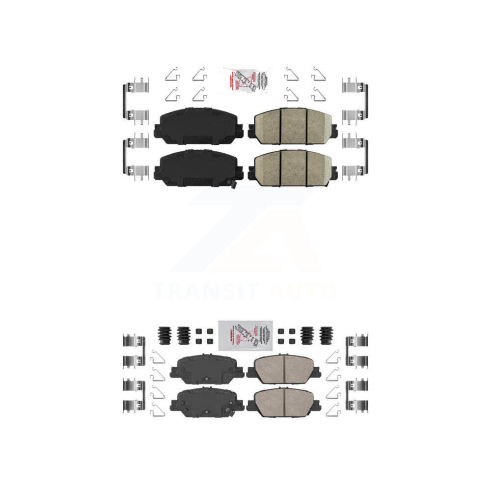 AmeriBRAKES - KNF-100410 - Front and Rear Disc Brake Pad Kits