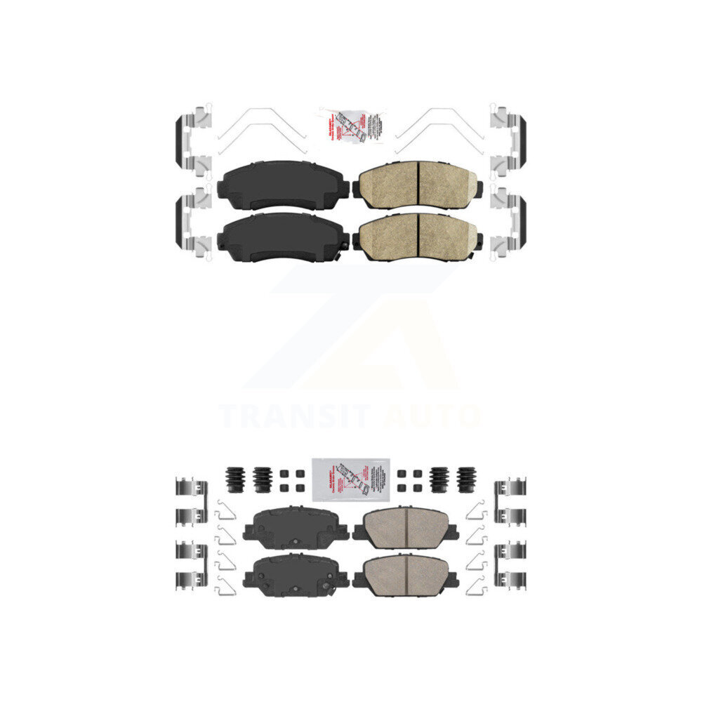 AmeriBRAKES - KNF-100414 - Front and Rear Disc Brake Pad Kits