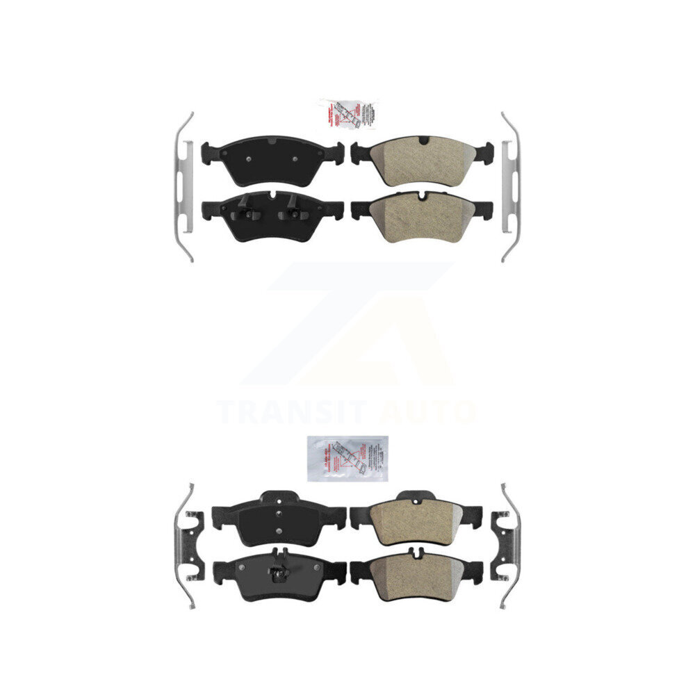 AmeriBRAKES - KNF-100418 - Front and Rear Disc Brake Pad Kits