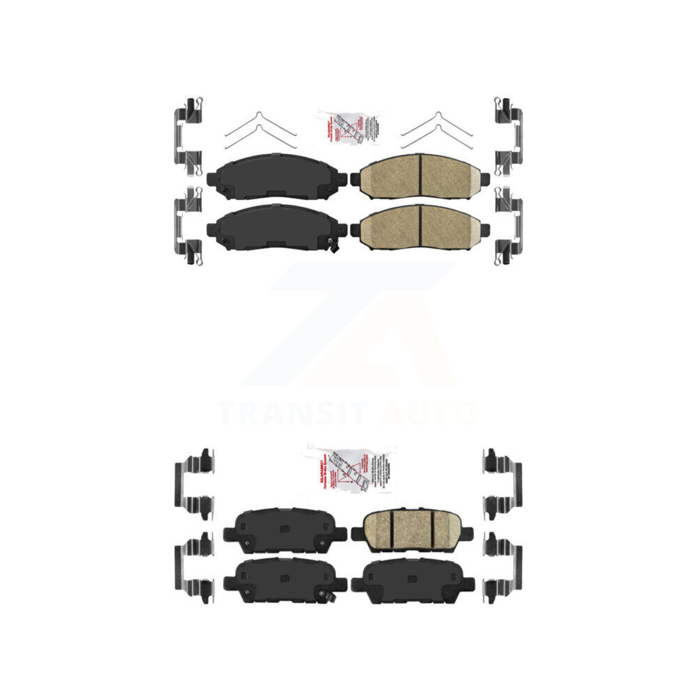 AmeriBRAKES - KNF-100428 - Front and Rear Disc Brake Pad Kits
