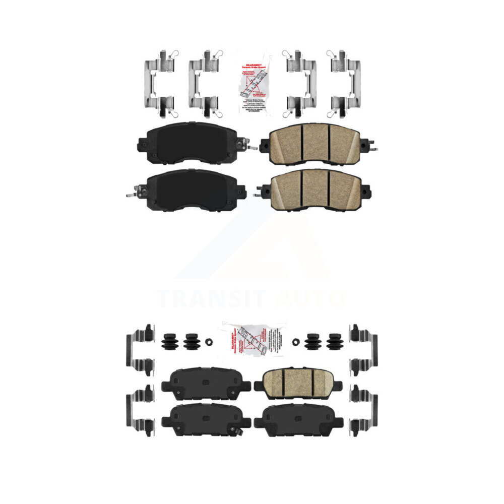 AmeriBRAKES - KNF-100433 - Front and Rear Disc Brake Pad Kits