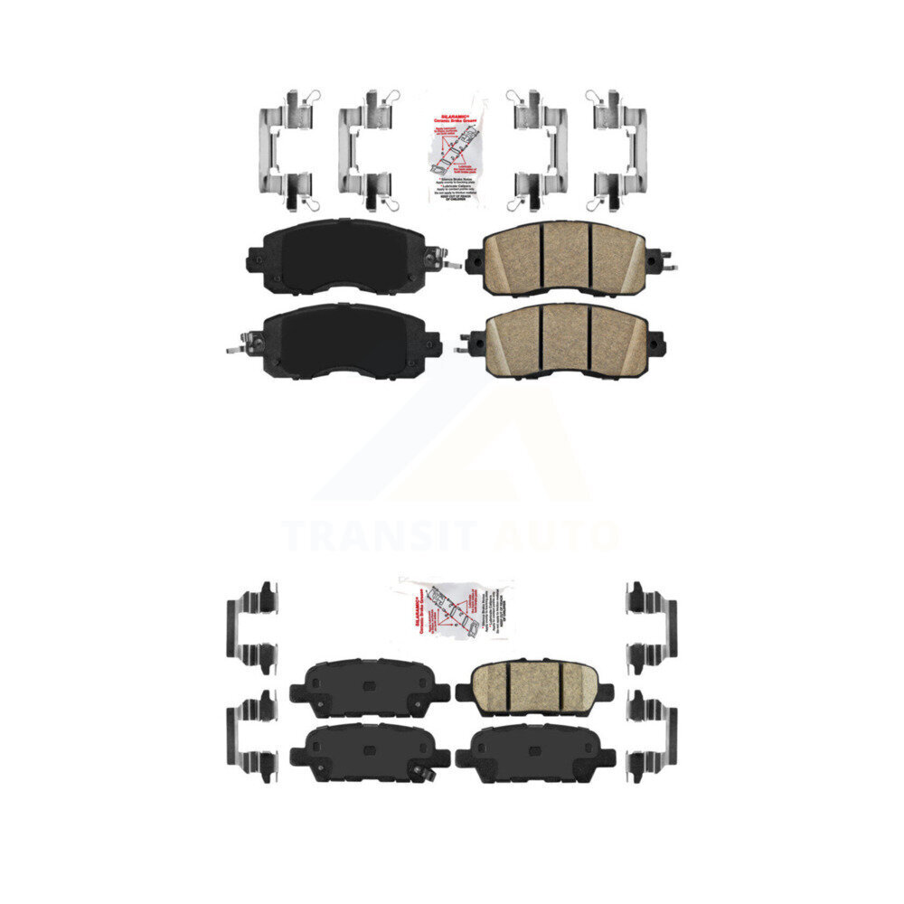 AmeriBRAKES - KNF-100434 - Front and Rear Disc Brake Pad Kits