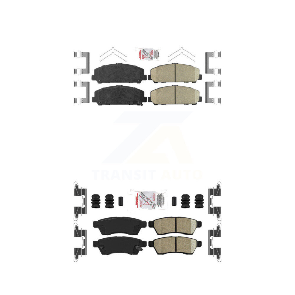 AmeriBRAKES - KNF-100440 - Front and Rear Disc Brake Pad Kits