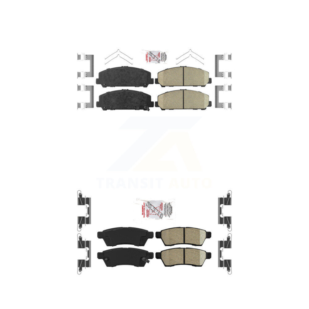 AmeriBRAKES - KNF-100441 - Front and Rear Disc Brake Pad Kits