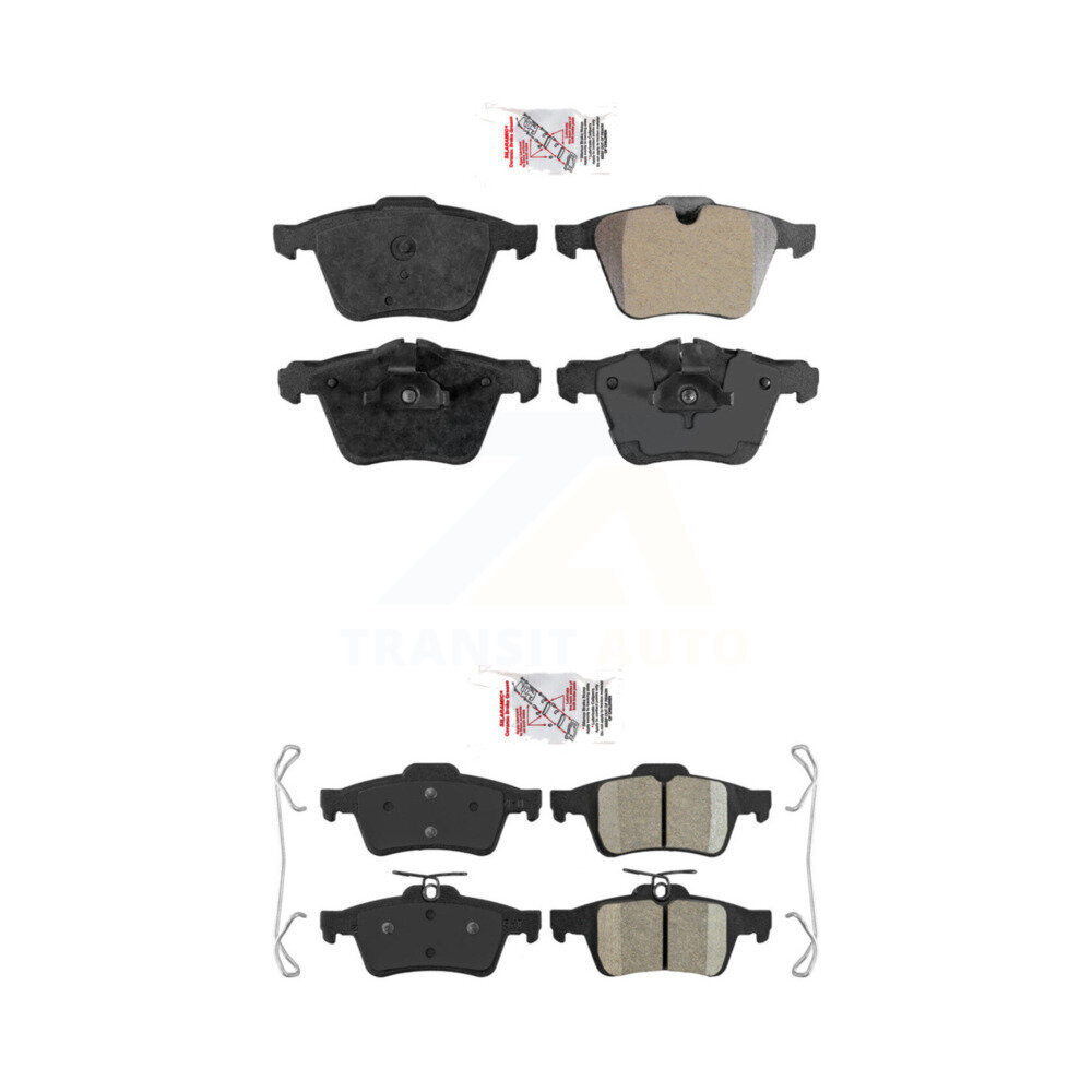 AmeriBRAKES - KNF-100445 - Front and Rear Disc Brake Pad Kits