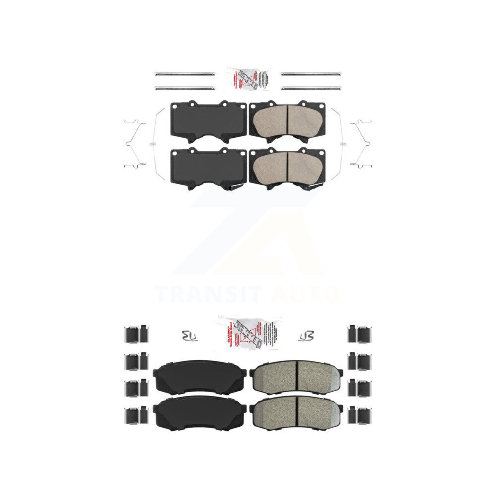 AmeriBRAKES - KNF-100466 - Front and Rear Disc Brake Pad Kits
