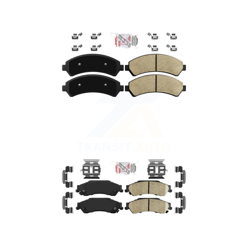 AmeriBRAKES - KNF-100480 - Front and Rear Disc Brake Pad Kits