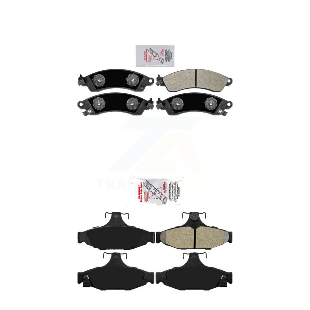 AmeriBRAKES - KNF-100481 - Front and Rear Disc Brake Pad Kits