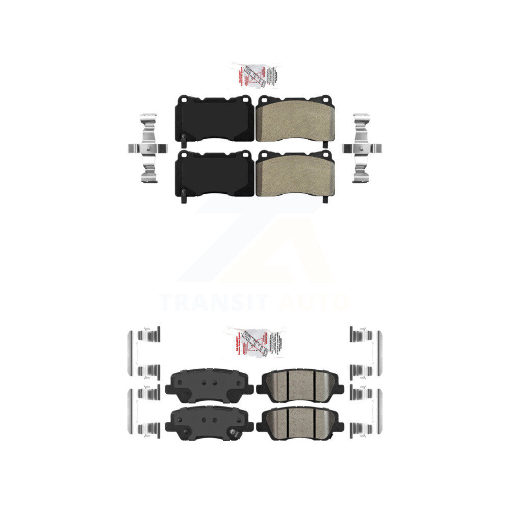 AmeriBRAKES - KNF-100484 - Front and Rear Disc Brake Pad Kits