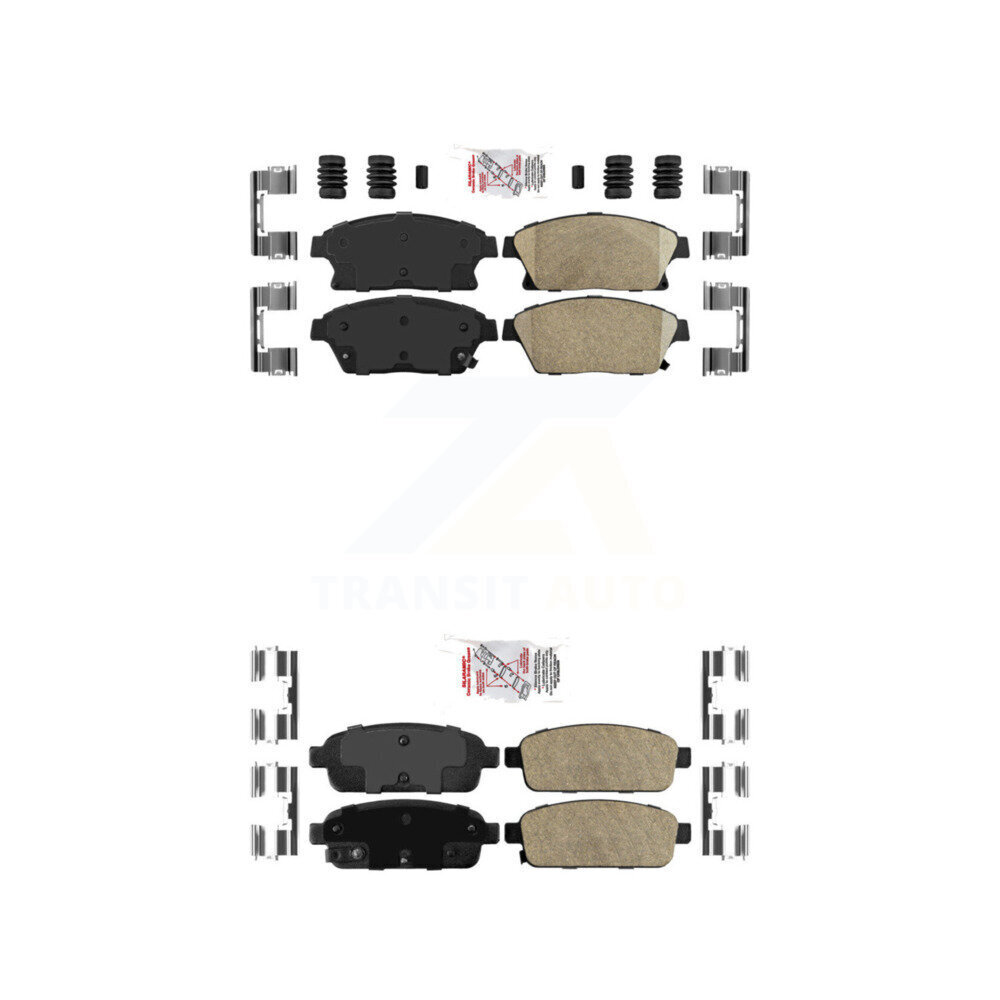 AmeriBRAKES - KNF-100491 - Front and Rear Disc Brake Pad Kits