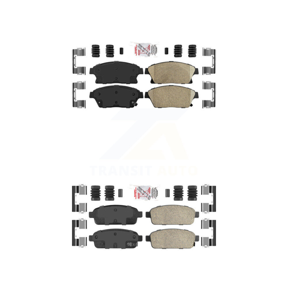 AmeriBRAKES - KNF-100492 - Front and Rear Disc Brake Pad Kits