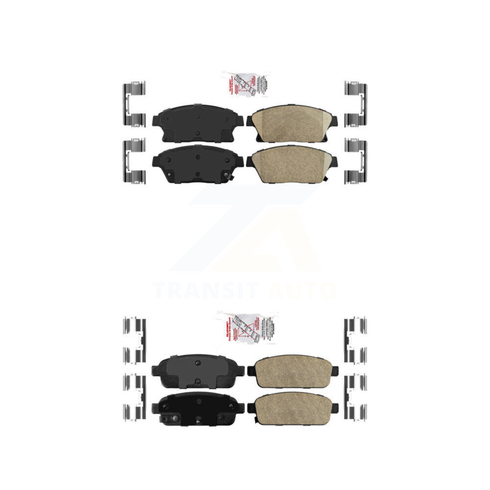 AmeriBRAKES - KNF-100493 - Front and Rear Disc Brake Pad Kits