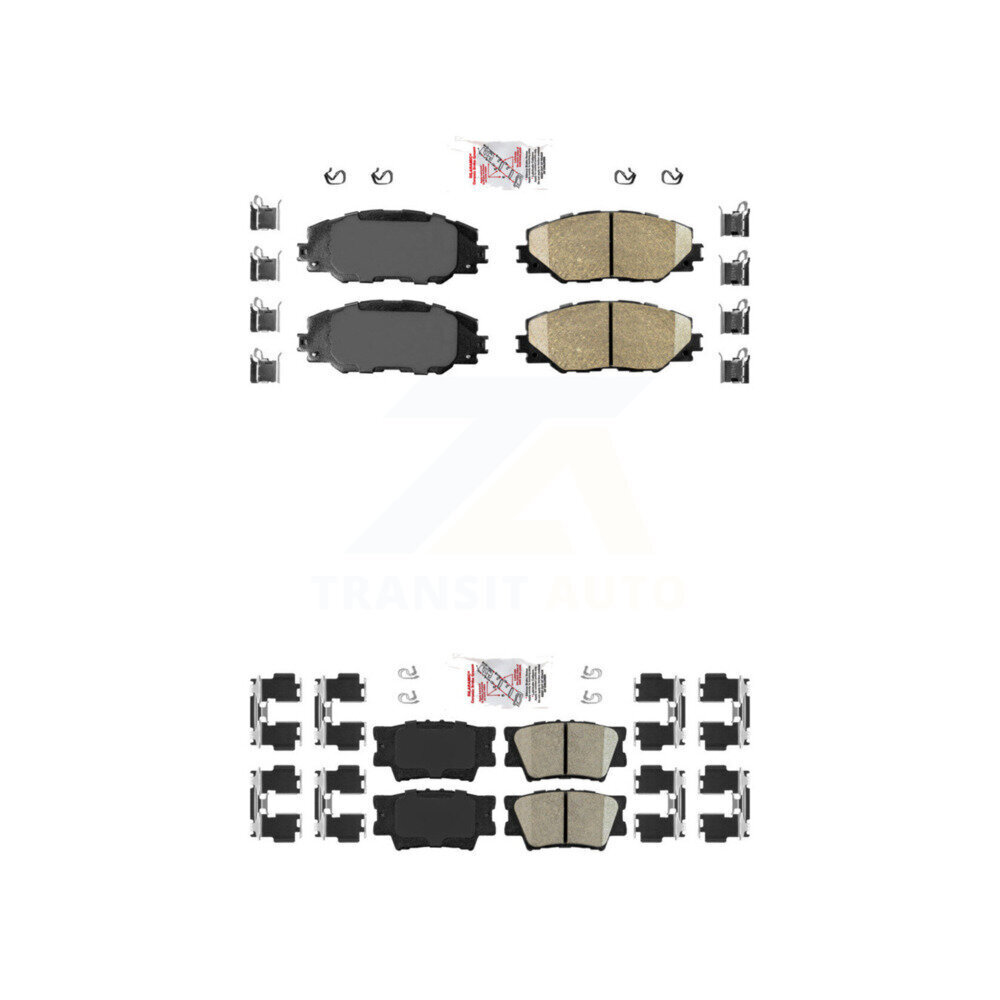 AmeriBRAKES - KNF-100499 - Front and Rear Disc Brake Pad Kits