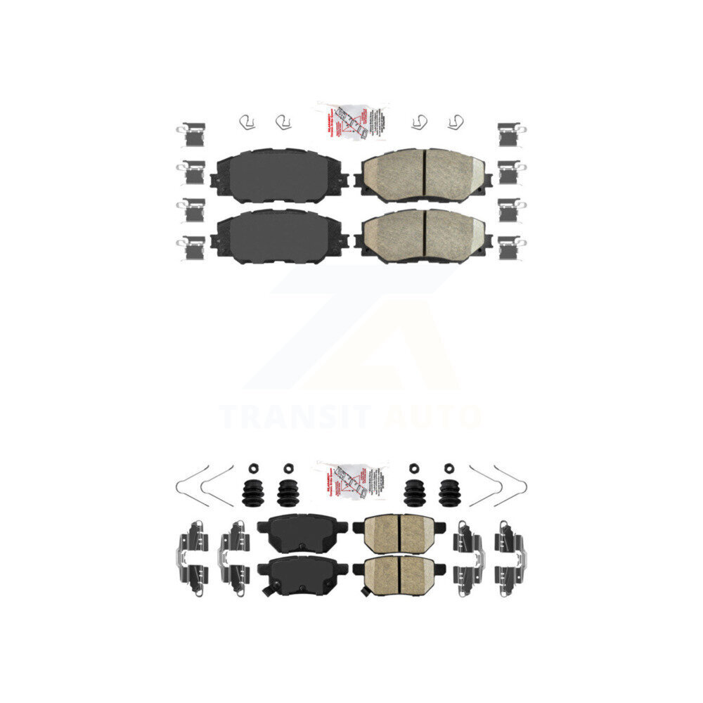 AmeriBRAKES - KNF-100506 - Front and Rear Disc Brake Pad Kits