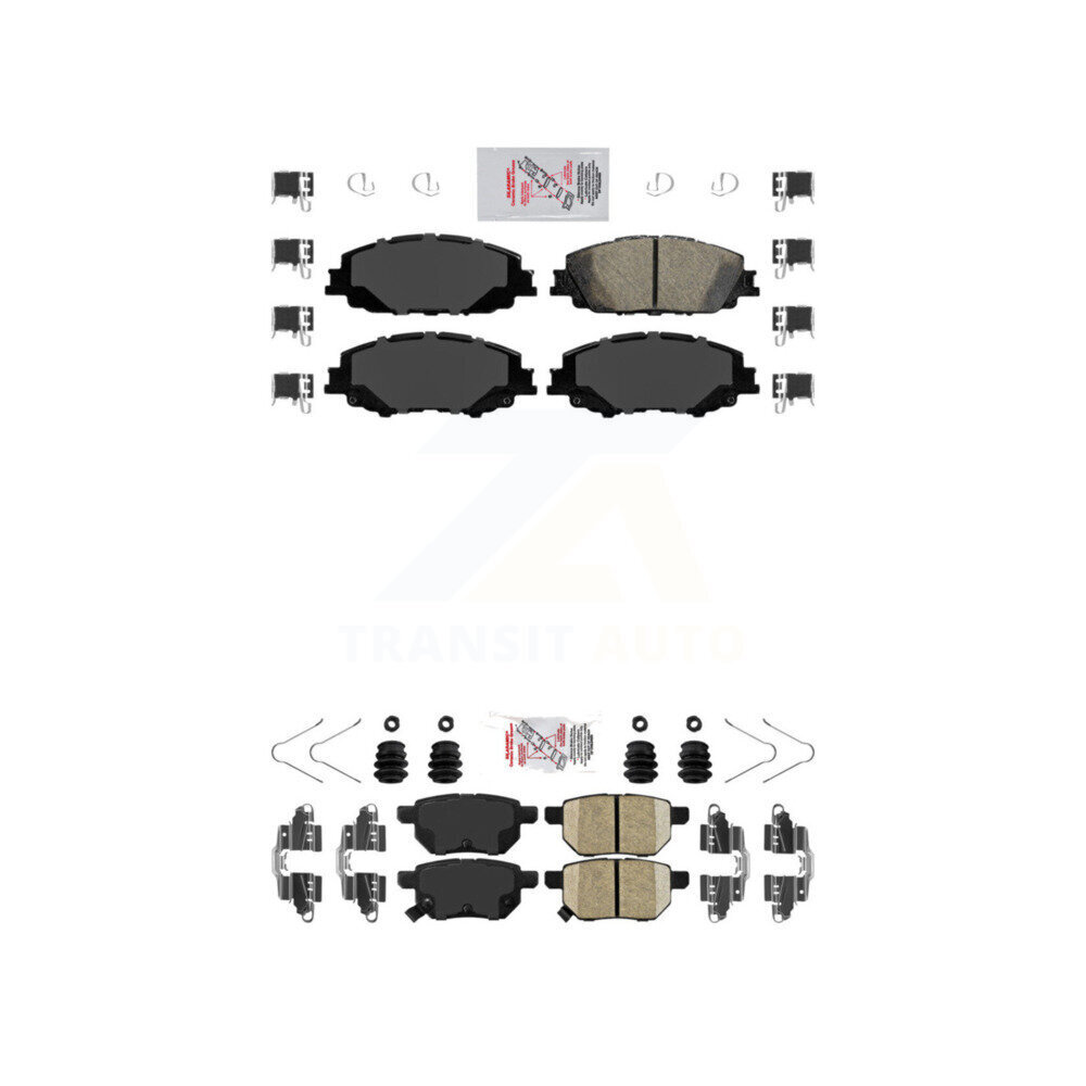 AmeriBRAKES - KNF-100509 - Front and Rear Disc Brake Pad Kits