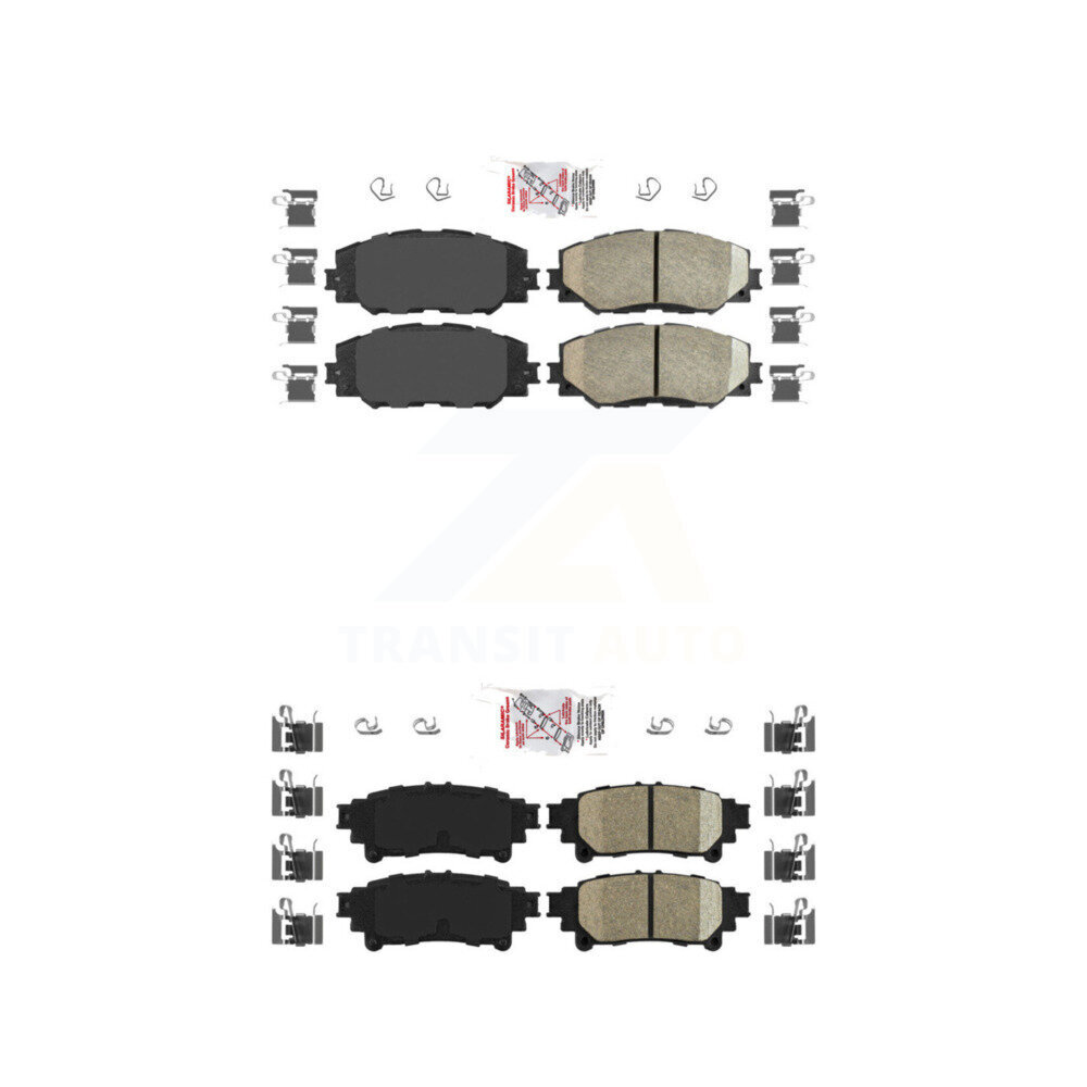 AmeriBRAKES - KNF-100514 - Front and Rear Disc Brake Pad Kits