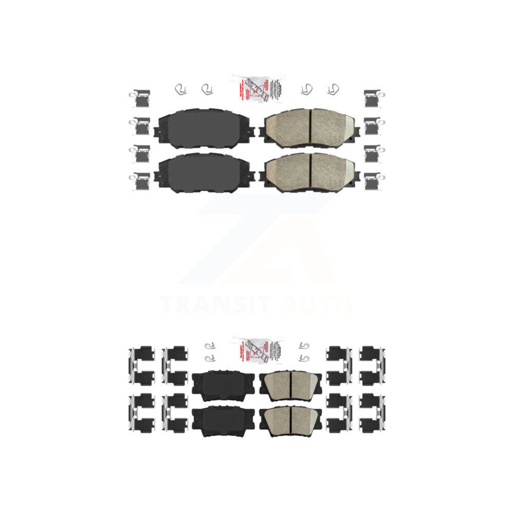 AmeriBRAKES - KNF-100517 - Front and Rear Disc Brake Pad Kits