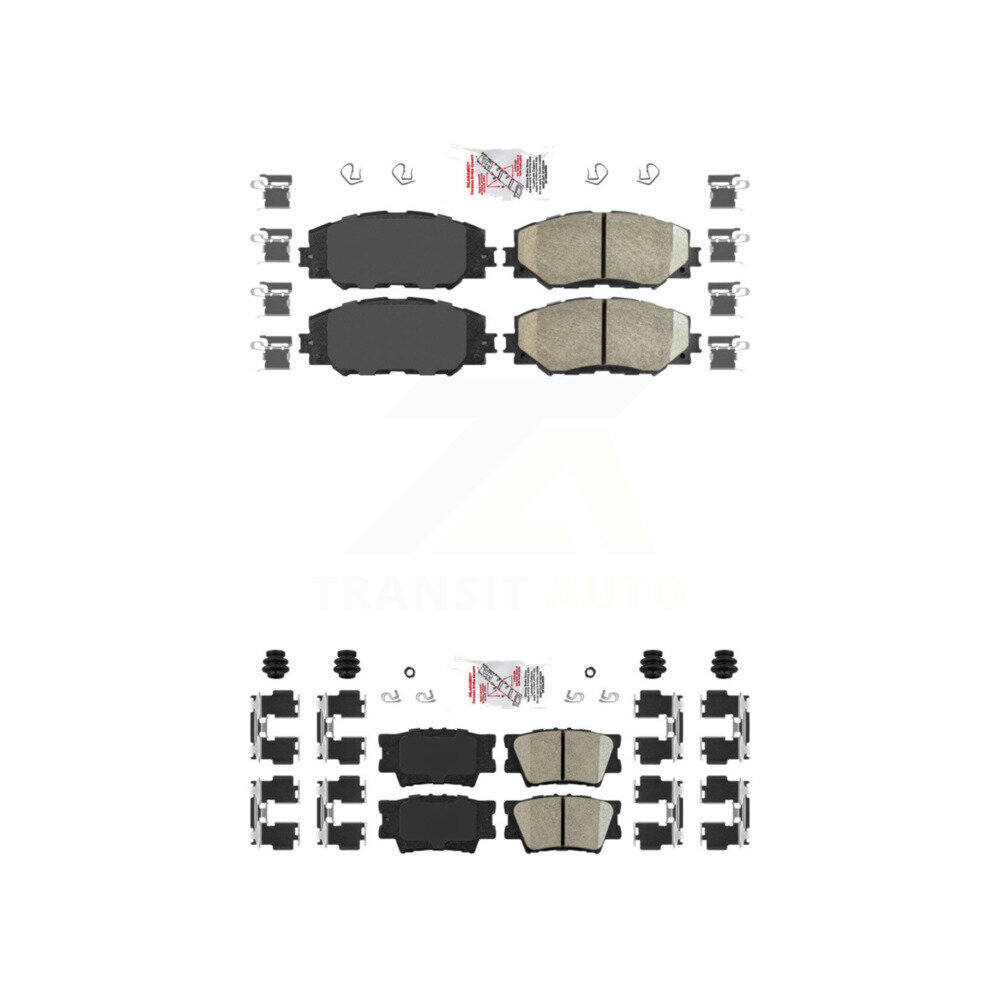 AmeriBRAKES - KNF-100518 - Front and Rear Disc Brake Pad Kits