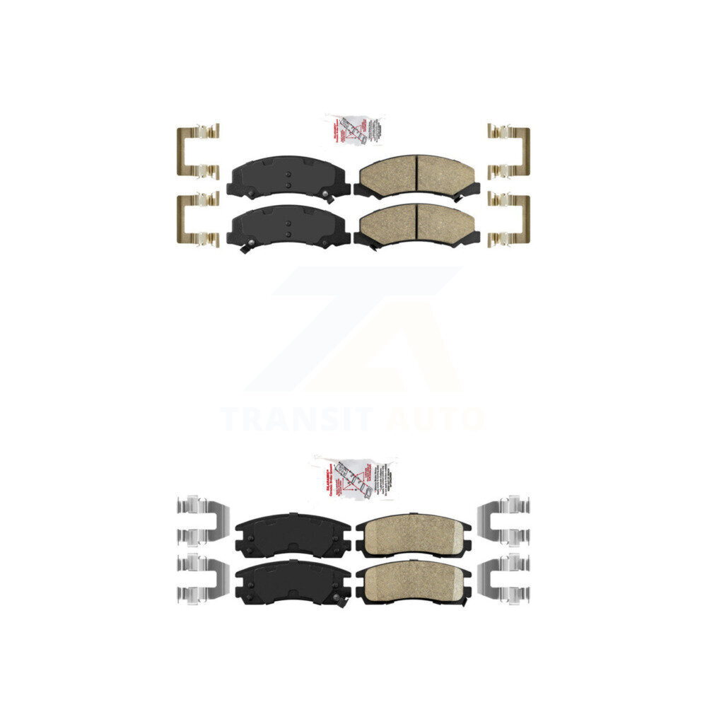 AmeriBRAKES - KNF-100519 - Front and Rear Disc Brake Pad Kits