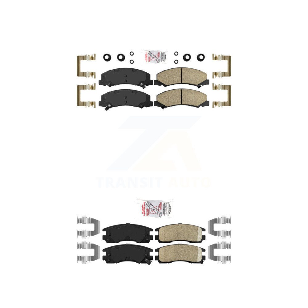 AmeriBRAKES - KNF-100520 - Front and Rear Disc Brake Pad Kits
