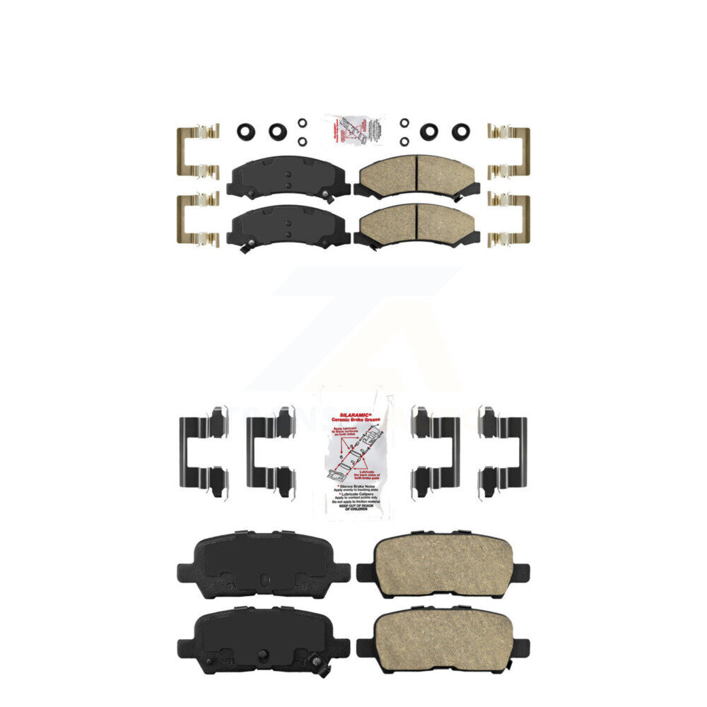 AmeriBRAKES - KNF-100530 - Front and Rear Disc Brake Pad Kits