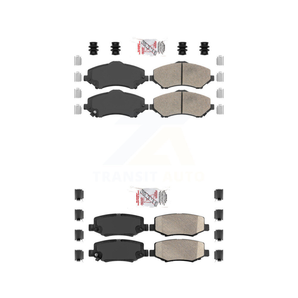 AmeriBRAKES - KNF-100531 - Front and Rear Disc Brake Pad Kits