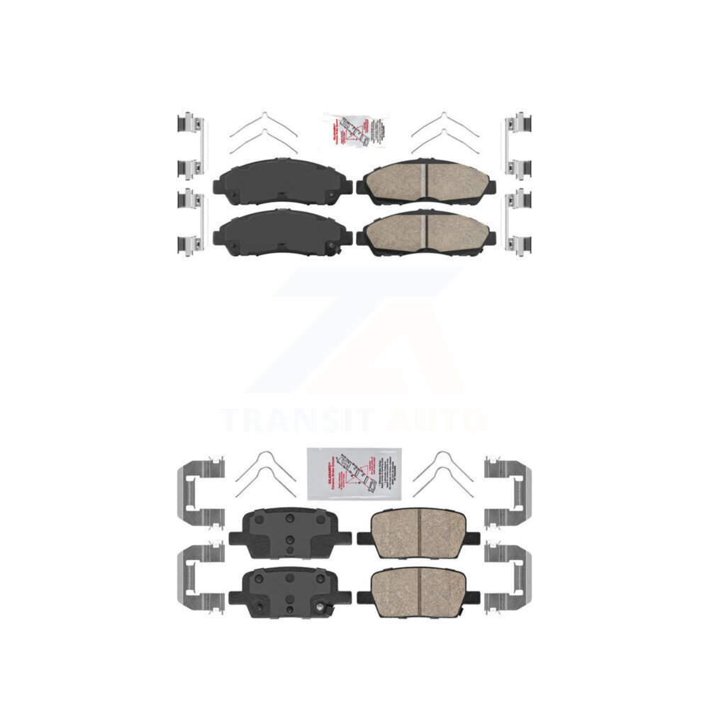 AmeriBRAKES - KNF-100536 - Front and Rear Disc Brake Pad Kits