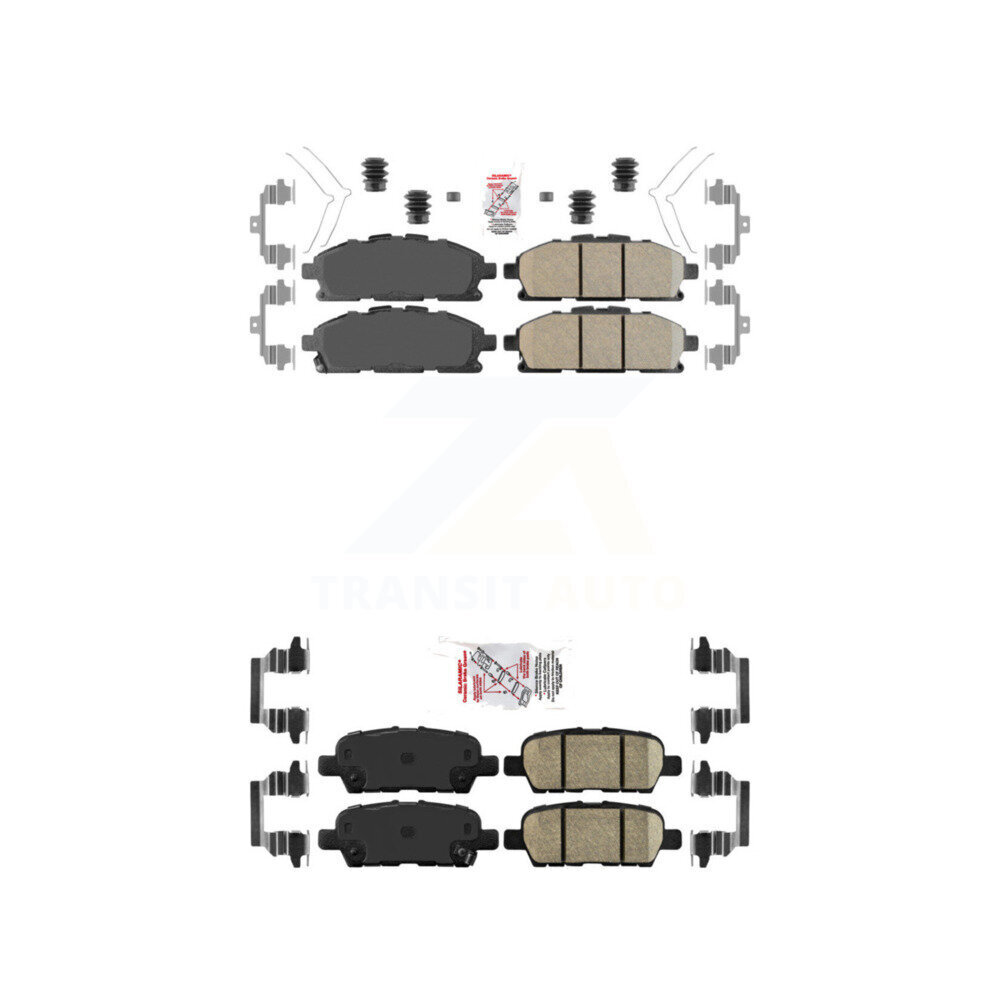 AmeriBRAKES - KNF-100539 - Front and Rear Disc Brake Pad Kits