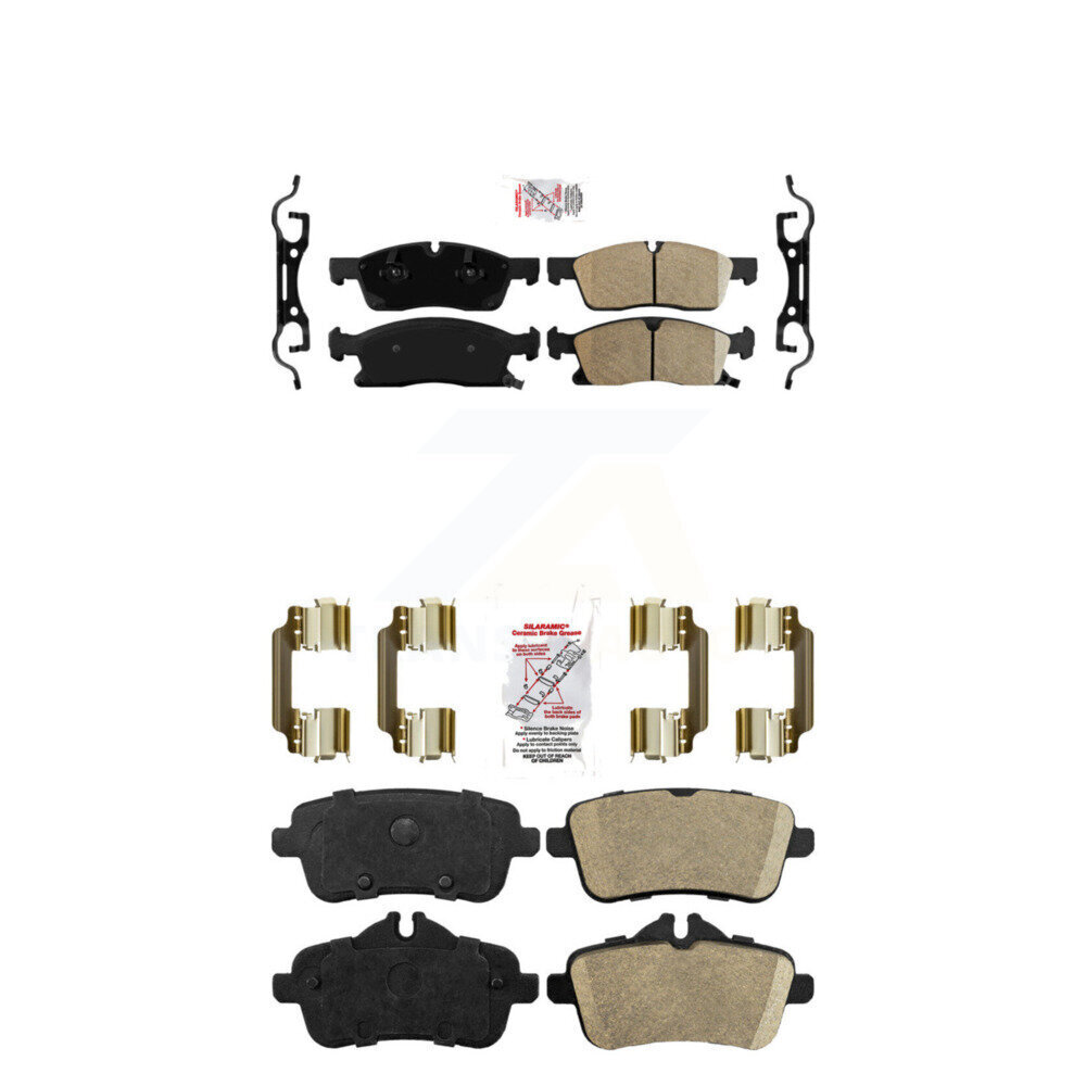 AmeriBRAKES - KNF-100545 - Front and Rear Disc Brake Pad Kits