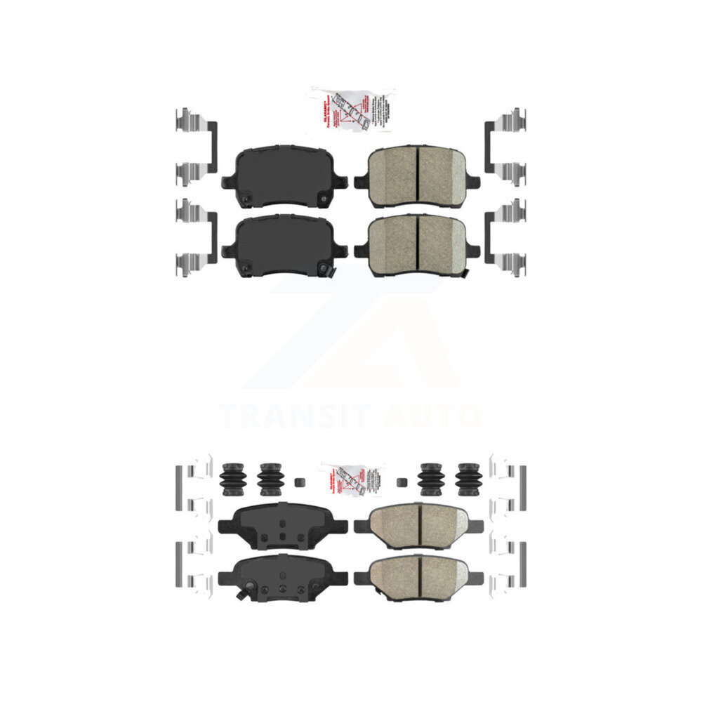 AmeriBRAKES - KNF-100551 - Front and Rear Disc Brake Pad Kits