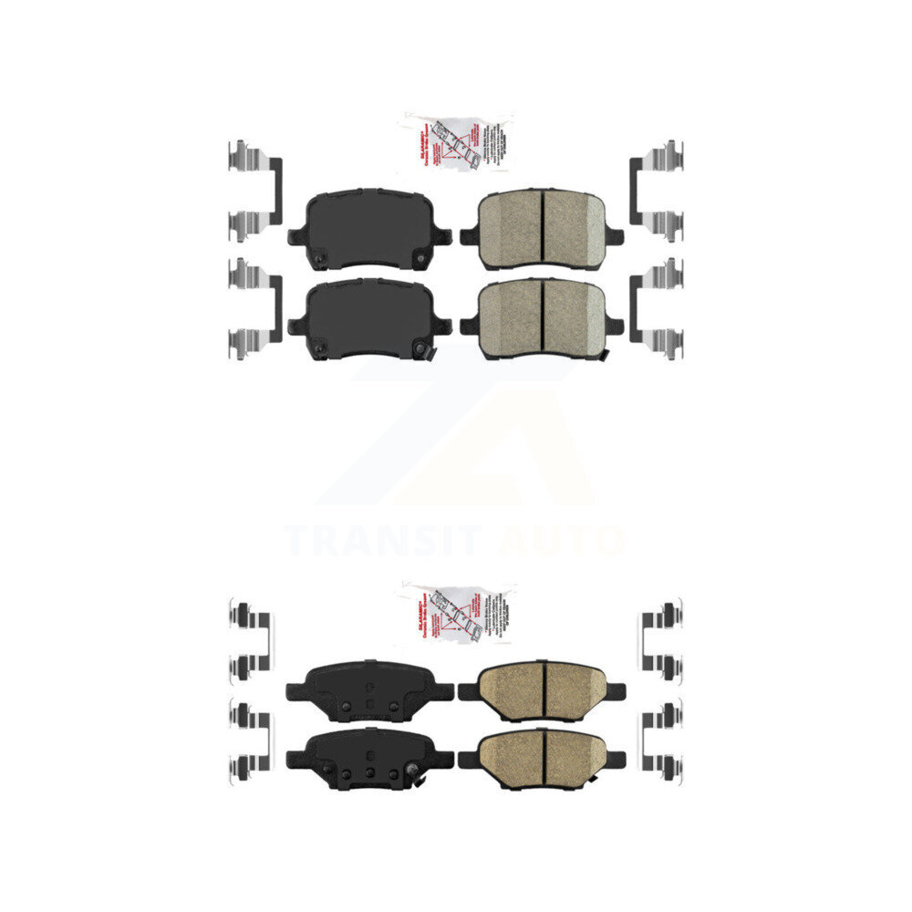 AmeriBRAKES - KNF-100552 - Front and Rear Disc Brake Pad Kits