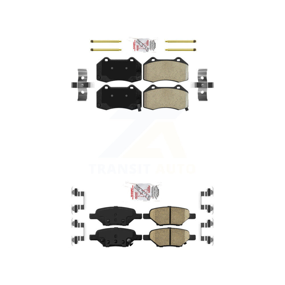 AmeriBRAKES - KNF-100554 - Front and Rear Disc Brake Pad Kits