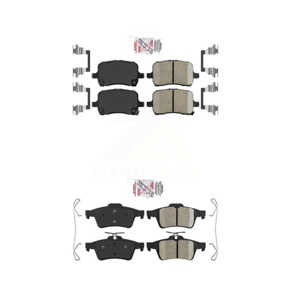 AmeriBRAKES - KNF-100555 - Front and Rear Disc Brake Pad Kits