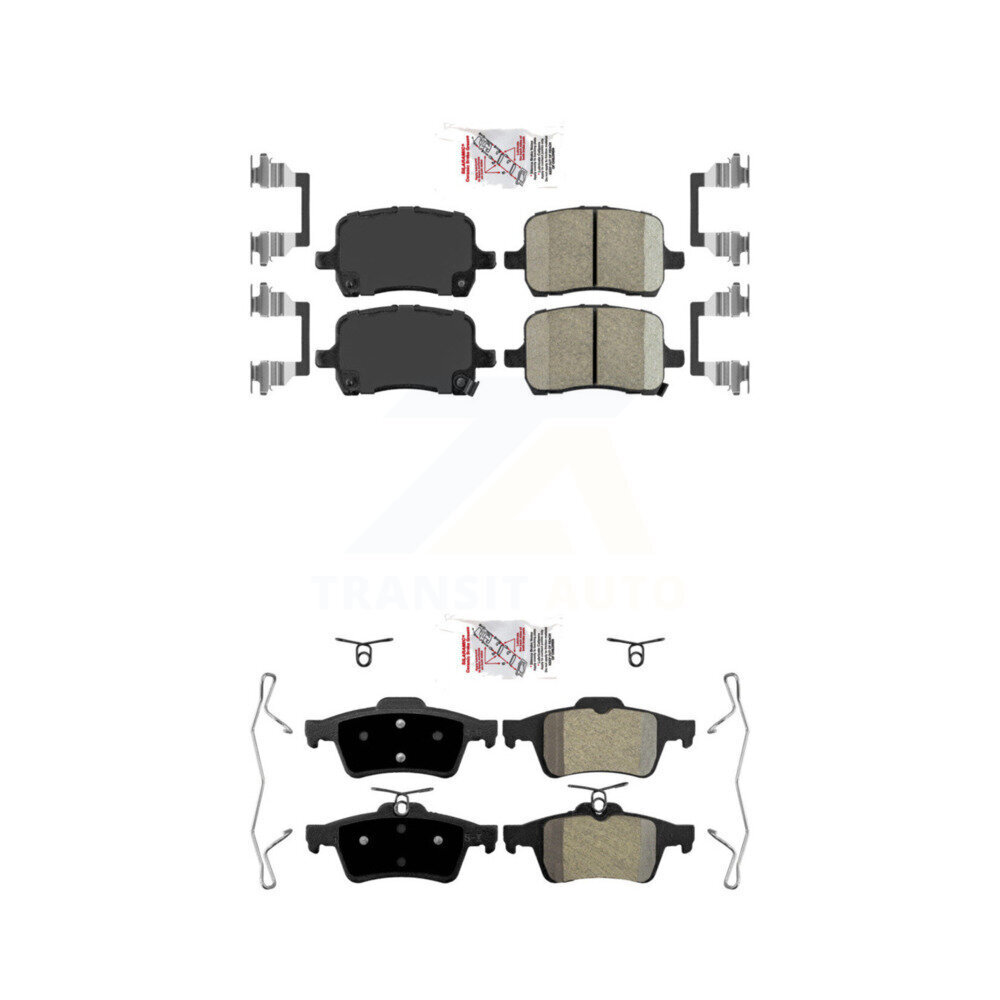 AmeriBRAKES - KNF-100557 - Front and Rear Disc Brake Pad Kits