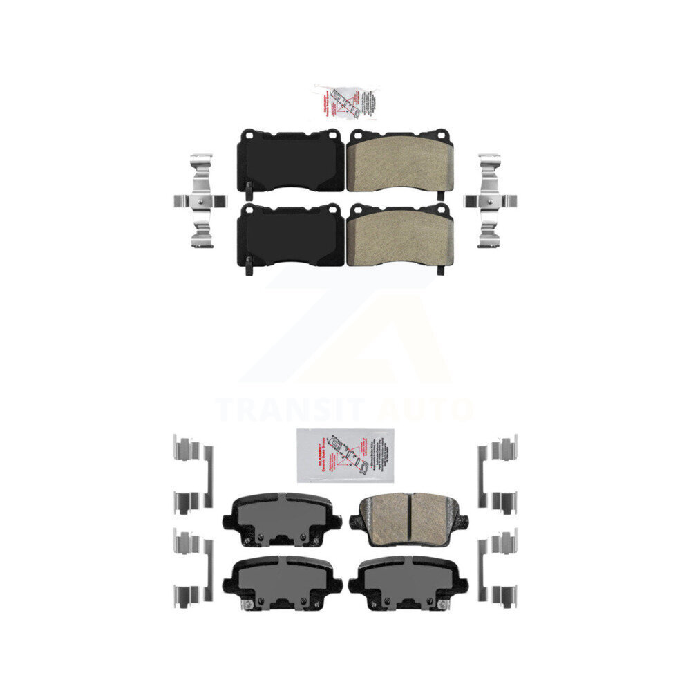 AmeriBRAKES - KNF-100564 - Front and Rear Disc Brake Pad Kits