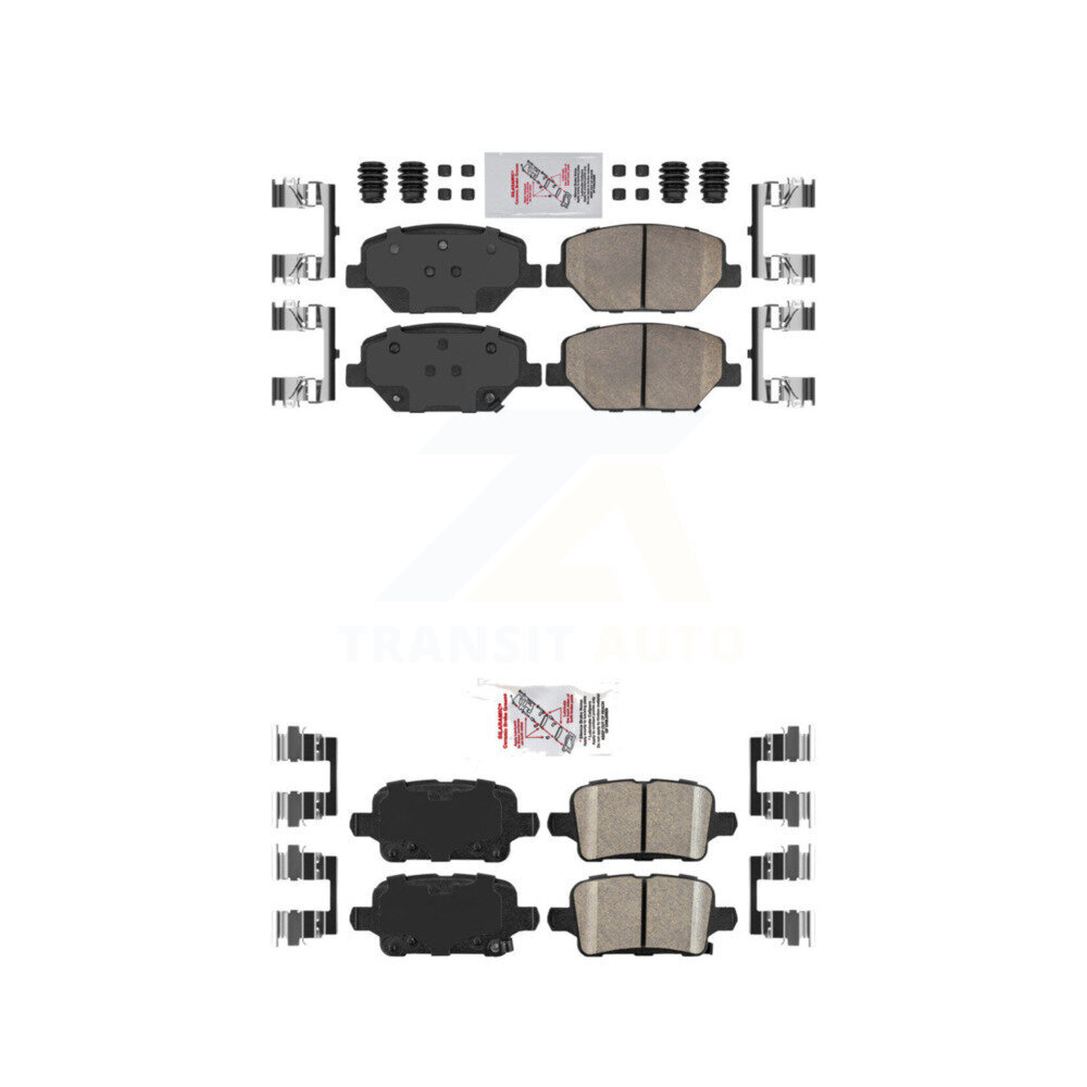 AmeriBRAKES - KNF-100566 - Front and Rear Disc Brake Pad Kits