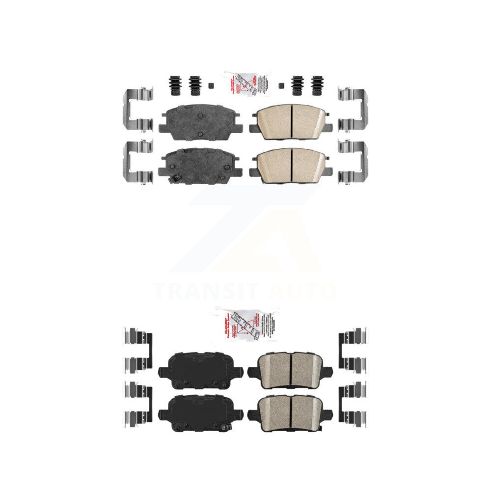 AmeriBRAKES - KNF-100569 - Front and Rear Disc Brake Pad Kits