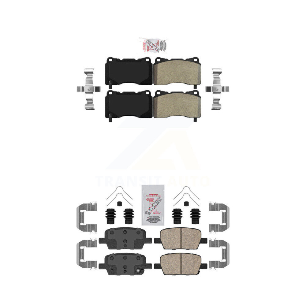 AmeriBRAKES - KNF-100576 - Front and Rear Disc Brake Pad Kits
