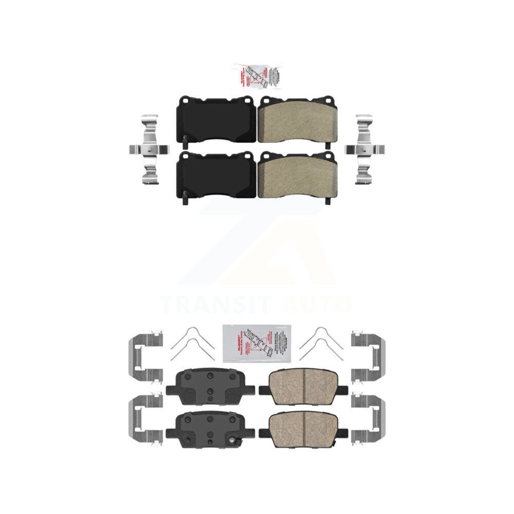 AmeriBRAKES - KNF-100577 - Front and Rear Disc Brake Pad Kits