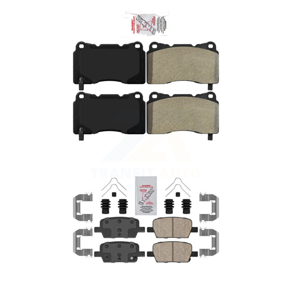 AmeriBRAKES - KNF-100578 - Front and Rear Disc Brake Pad Kits