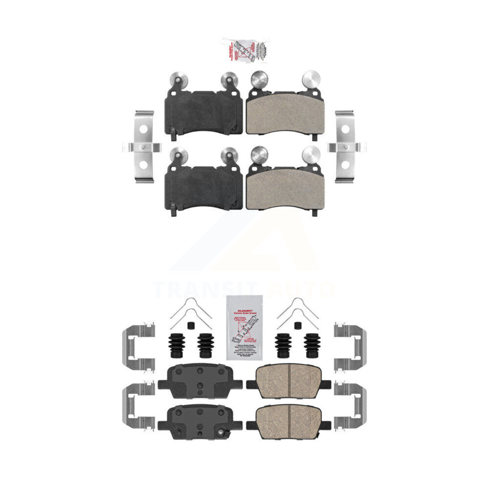 AmeriBRAKES - KNF-100580 - Front and Rear Disc Brake Pad Kits