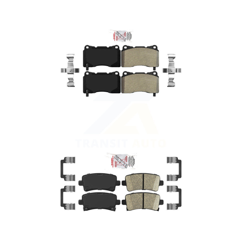 AmeriBRAKES - KNF-100594 - Front and Rear Disc Brake Pad Kits