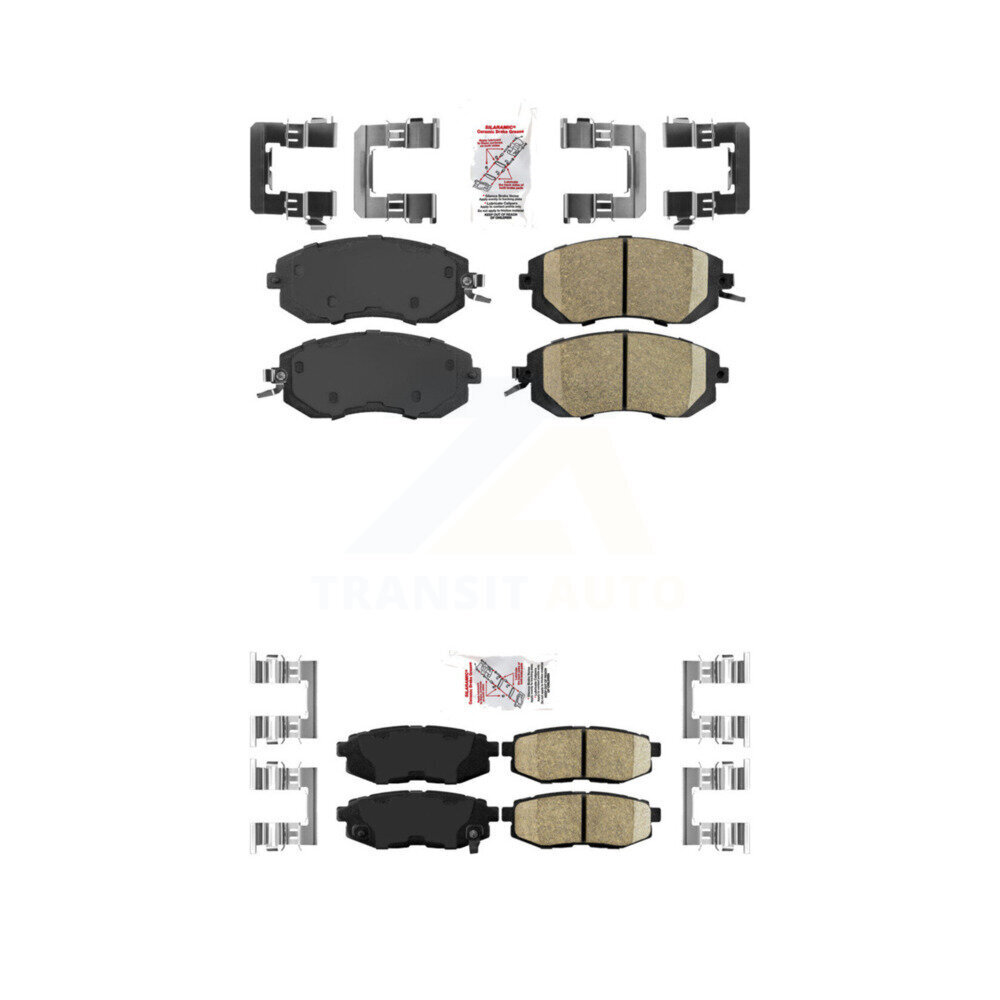 AmeriBRAKES - KNF-100607 - Front and Rear Disc Brake Pad Kits
