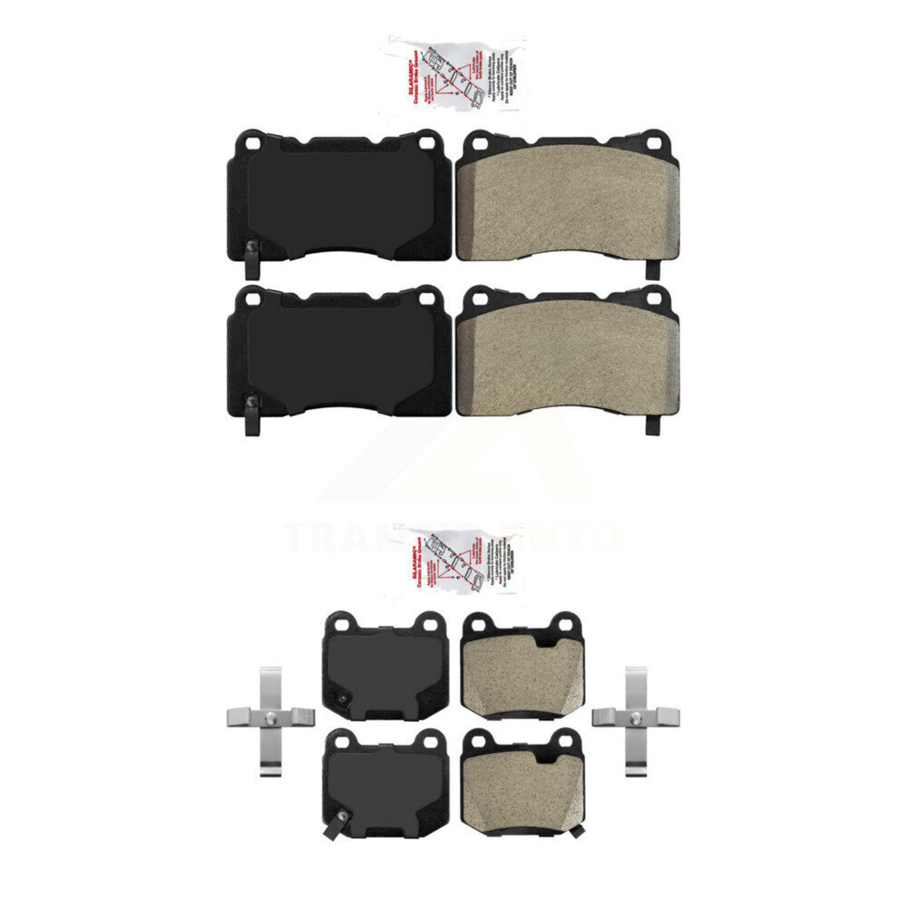 AmeriBRAKES - KNF-100608 - Front and Rear Disc Brake Pad Kits