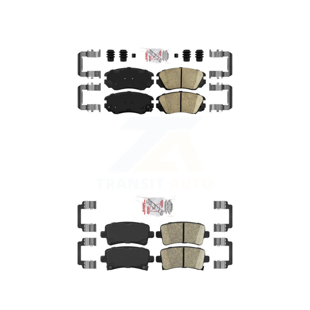 AmeriBRAKES - KNF-100611 - Front and Rear Disc Brake Pad Kits