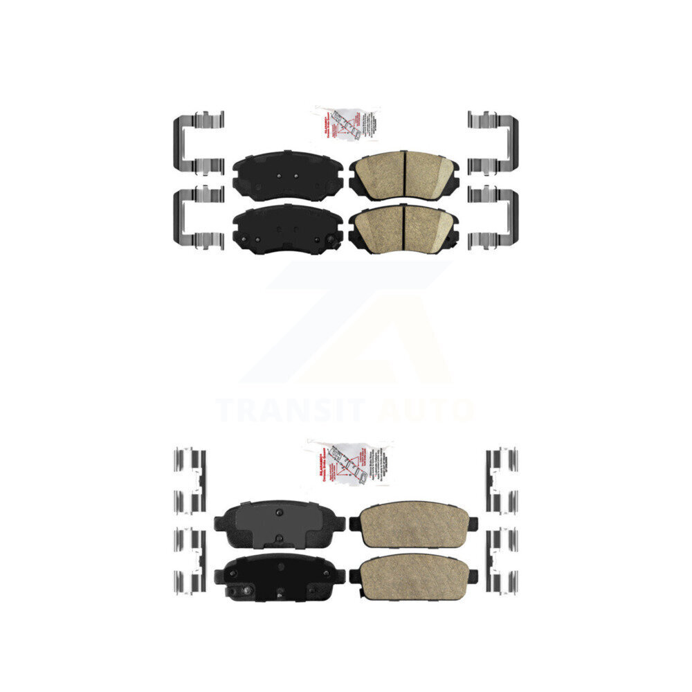 AmeriBRAKES - KNF-100612 - Front and Rear Disc Brake Pad Kits